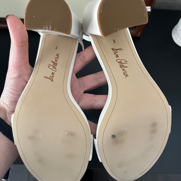 Sam Edelman yaro white heels size 8 - Picture 5 of 6